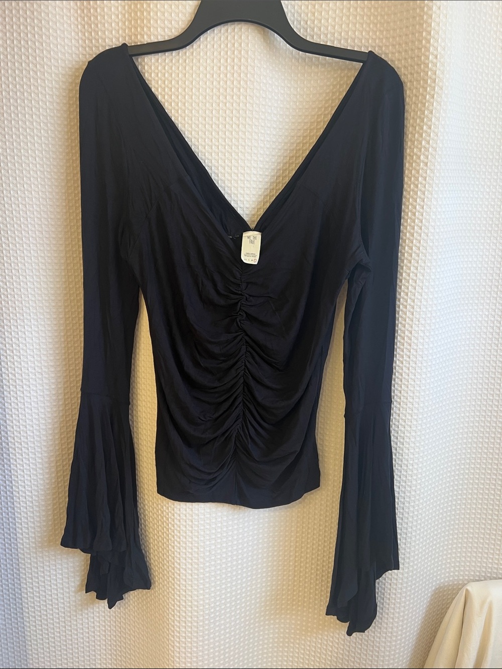 We the Free black long sleeve top-SZ L
